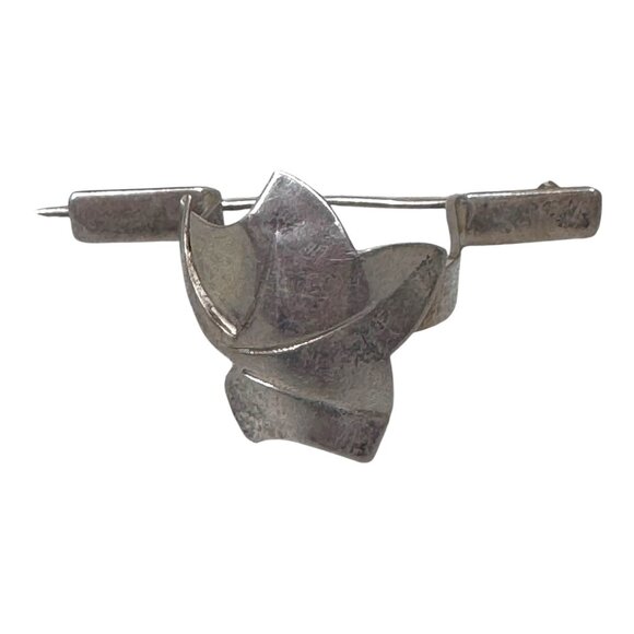 Leonore Doskow Handmade Sterling Silver Mid-Century Posy Pin Bouquet Handwrought - Picture 1 of 7